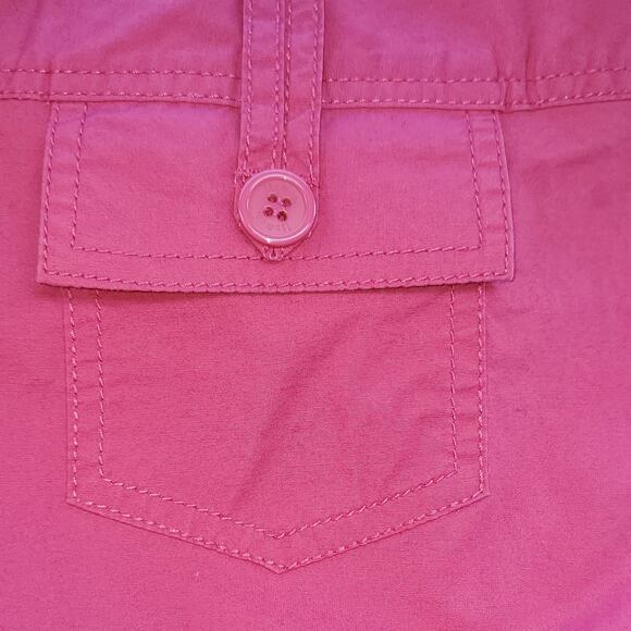Liz & Co Women's Cropped Capri Barbie Core Pink Pants Size 12 - Picture 5 of 10